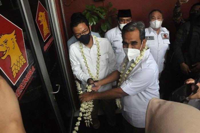 9. simbolis sekjen dpp partai gerindra ahmad muzani dalam salah satu agenda kegiatan( foto. dok ist