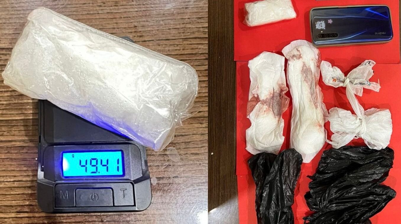 barang bukti narkotika jenis sabu seberat hampir 50 gram