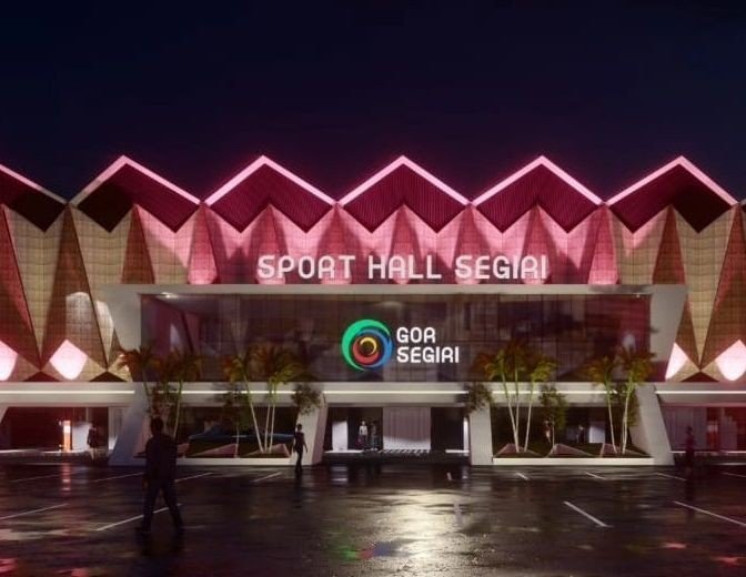 gor segiri yang saat ini masih tahap renovasi