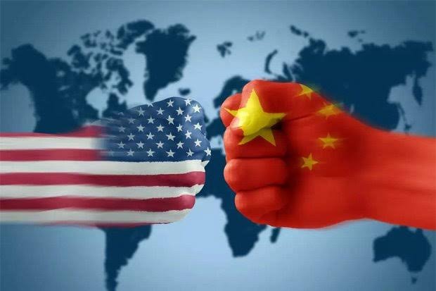ilsutrasi perang dagang amerika serikat dan china