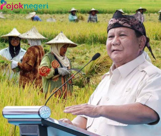 kolase foto presiden prabowo subianto