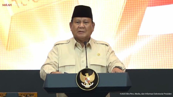 presiden ri prabowo subianto buka suara perihal kasus korupsi tata kelola minyak mentah dan produk kilang pada pt pertamina (persero)