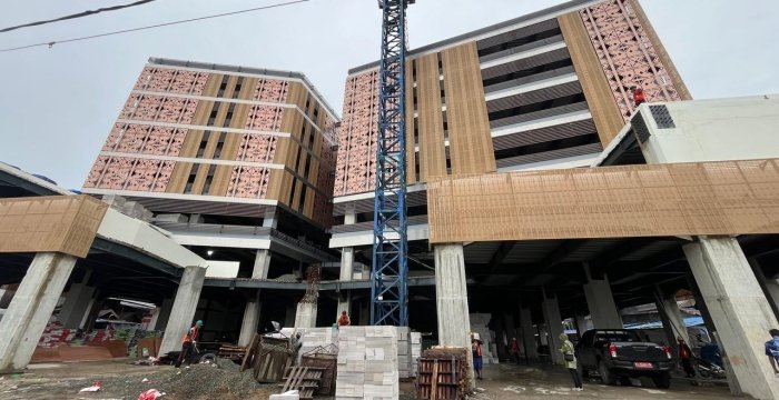 revitalisasi pasar pagi progres pembangunan pasar pagi samarinda